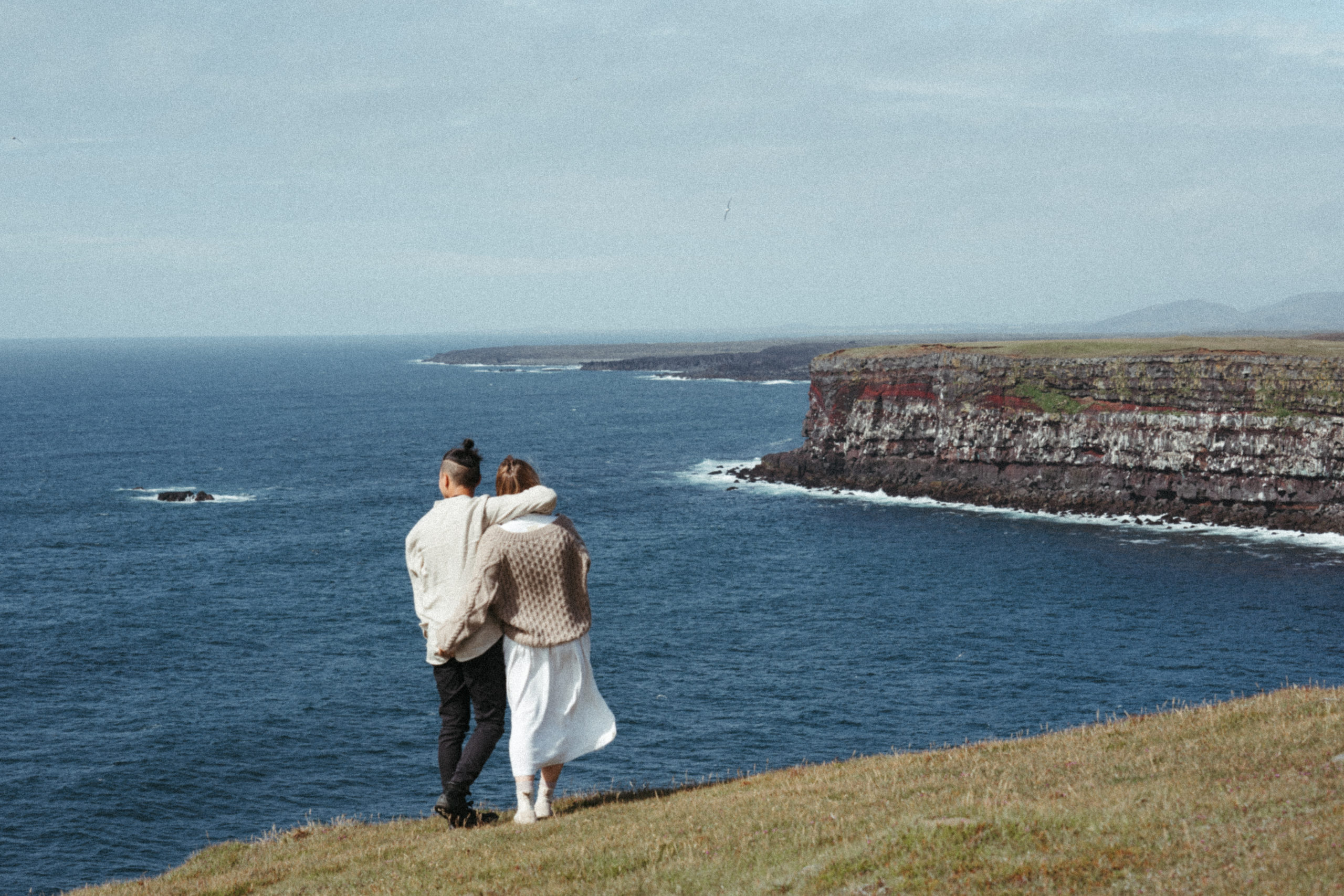 Cliffside Iceland Engagement | Destination Wedding Photographer
